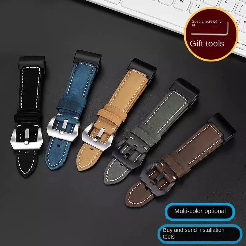 ヴィンテージレザー交換用時計ストラップカシオ G-Shock マスター G マッドマスター GG-1000 GWG-100 GSG-100 時計バンドブレスレットブラック