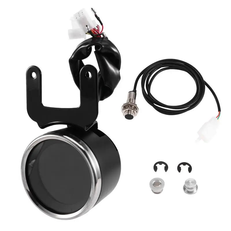 Universal 12V Motorcycle LCD Digital Odometer Speedometer Tachometer Fuel Gauge Display Module