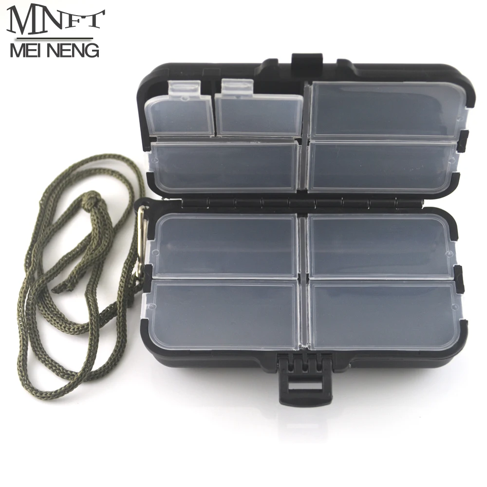 

MNFT 1Pcs Double Layers Fly fishing Box 9 Compartments Hook Minnow Popper Spinner Bait Tool Accessories Fishing Tackle Box