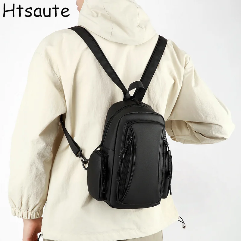 

Men's Stylish Shoulder Sling Bags - Compact Waist Pouch with Multiple Compartments (Fits Phone, Wallet & Keys) Chest Pack bolas