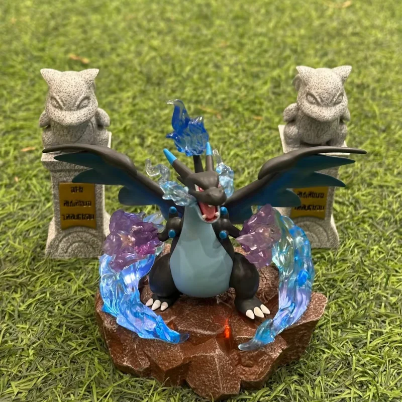 

HOLLYBOX Pokemon Anime Game Figures Blind Box Mega Charizard X Gengar Lucario Collectible Anime Action Statues Gift For Fans