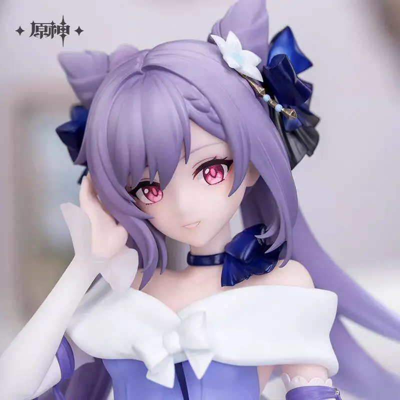 

Stock Original Genuine Mihoyo Genshin Impact 21.5cm Keqing Model Statue Boys Collection Desktop Decoration Ornament Toys Gifts