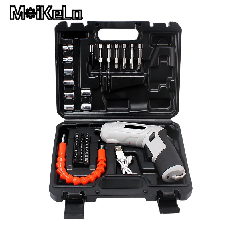 Electric Screwdriver Battery Rechargeable Cordless Screwdriver Powerful Impact Wireless Screwdriver Drill Electric Screw Driver