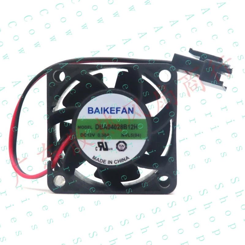 

PP+ 1 PCS Fan DC 12V 0.30A 2 pin cooling fan 40*40*28mm DBA04028B12H