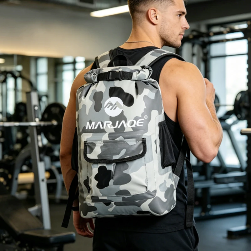 1pcs  Roll-Top Waterproof Dry Backpack, Floating Sack with Reflective Strip, Durable Lightweight Bag for Water Sports & Camping