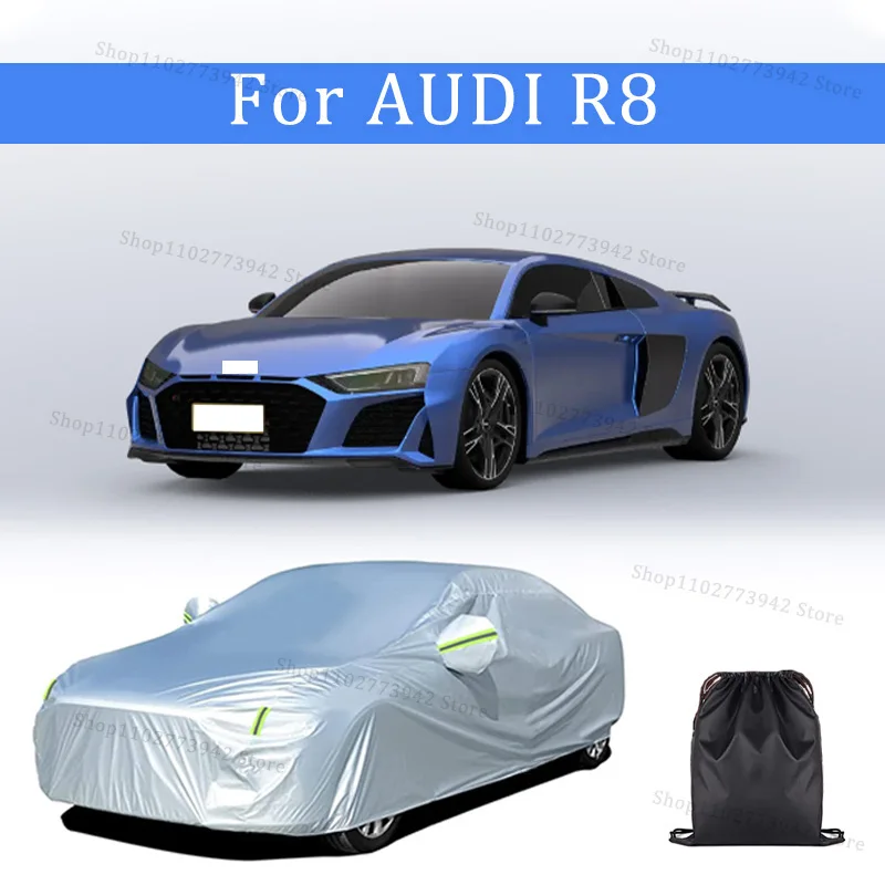 

For AUDI R8 Car Cover Car Waterproof All Weather Automobiles Full Exterior Covers - Sun-proof Outdoor Anti scratch