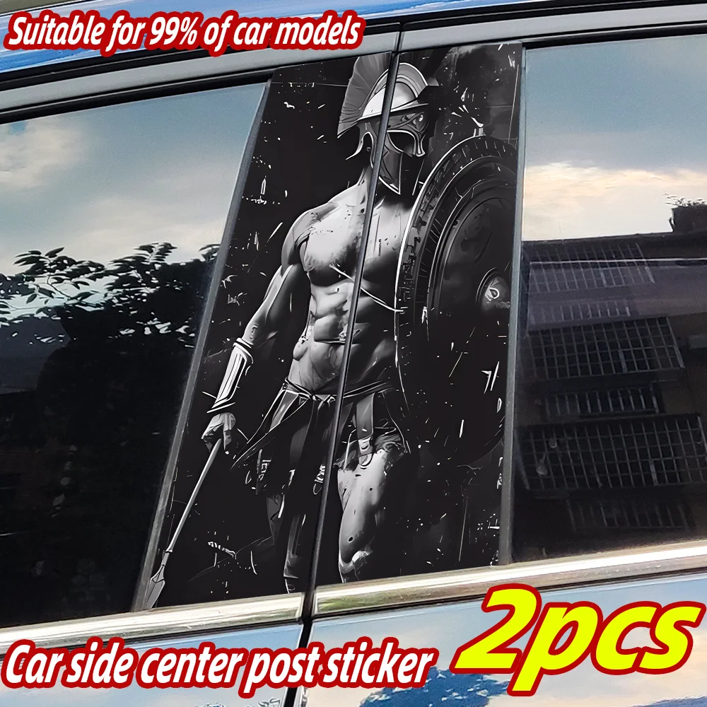 

Spartan Car Stickers Auto B Pillar Waterproof Sunscreen DIY Decoration Cover Scratches Car Door Pillar Vinyl Decals Accessories