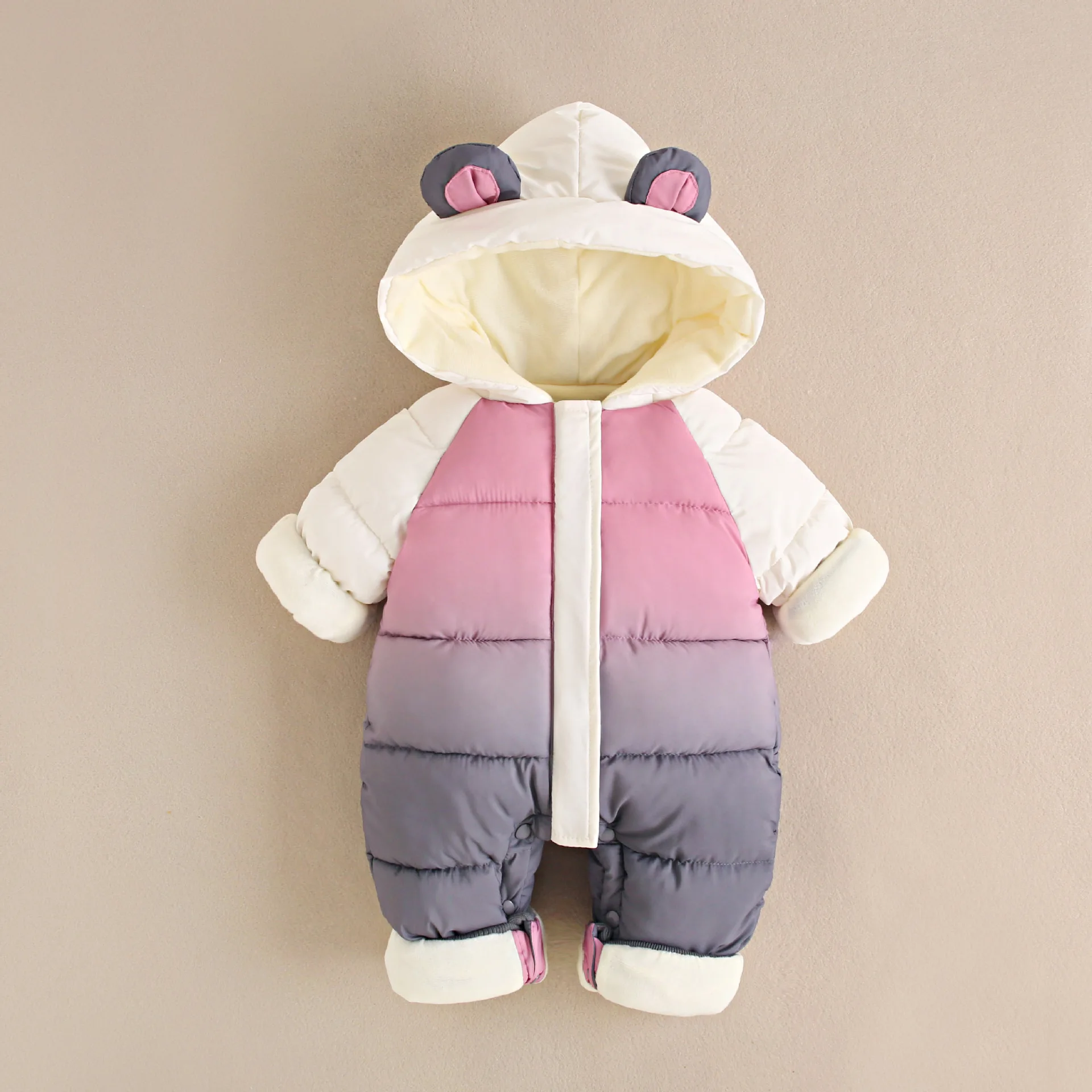 

Теплое детское пальто для новорожденных, зимние комбинезоны с капюшоном, плотный комбинезон, зимний комбинезон, детская одежда для мальчиков и девочек, детская одежда