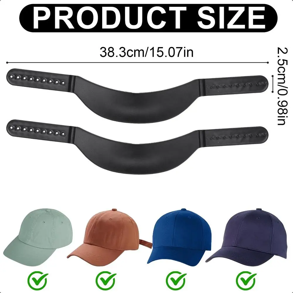 Plastic Hat Bill Bender Easy to Shape Hat Curving Tool Reusable Cap Shape Keeper with 9 Brim Curve for Multiple Size Hat