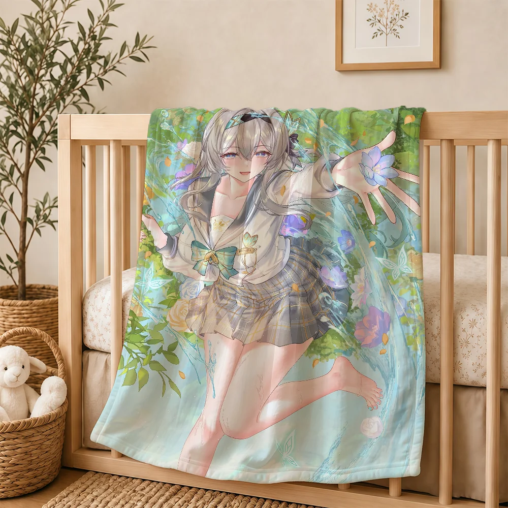Firefly Honkai Star Rail Blanket For Soft Warm Knee For Bedroom Living Room Bed Sofa Camping Picnic Office Gift