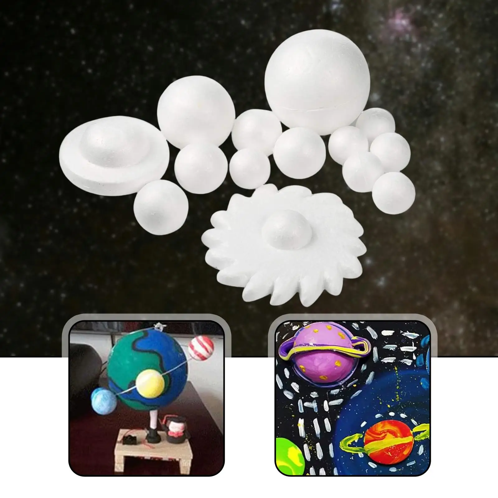 

Шарики из пенопласта DIY ремесленные проекты для моделирования научных проектов вечеринка день рождения