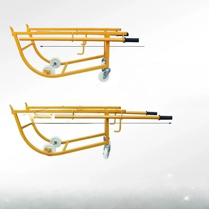 Handling and unloading, moving simple mechanical hand-held cart, flipping storage and stacking, cradle bracket cart