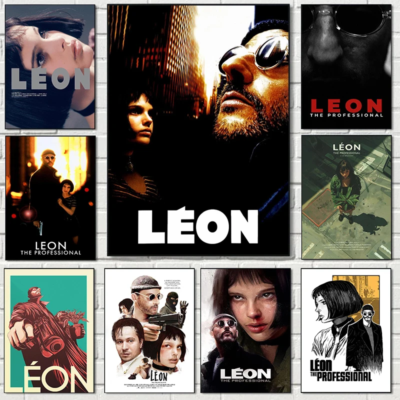 Classic Movies Leon Killer Not Too Cold Film The Uncle And Loli Poster Print Wall Art Pictures Canvas Painting Room Home Decor