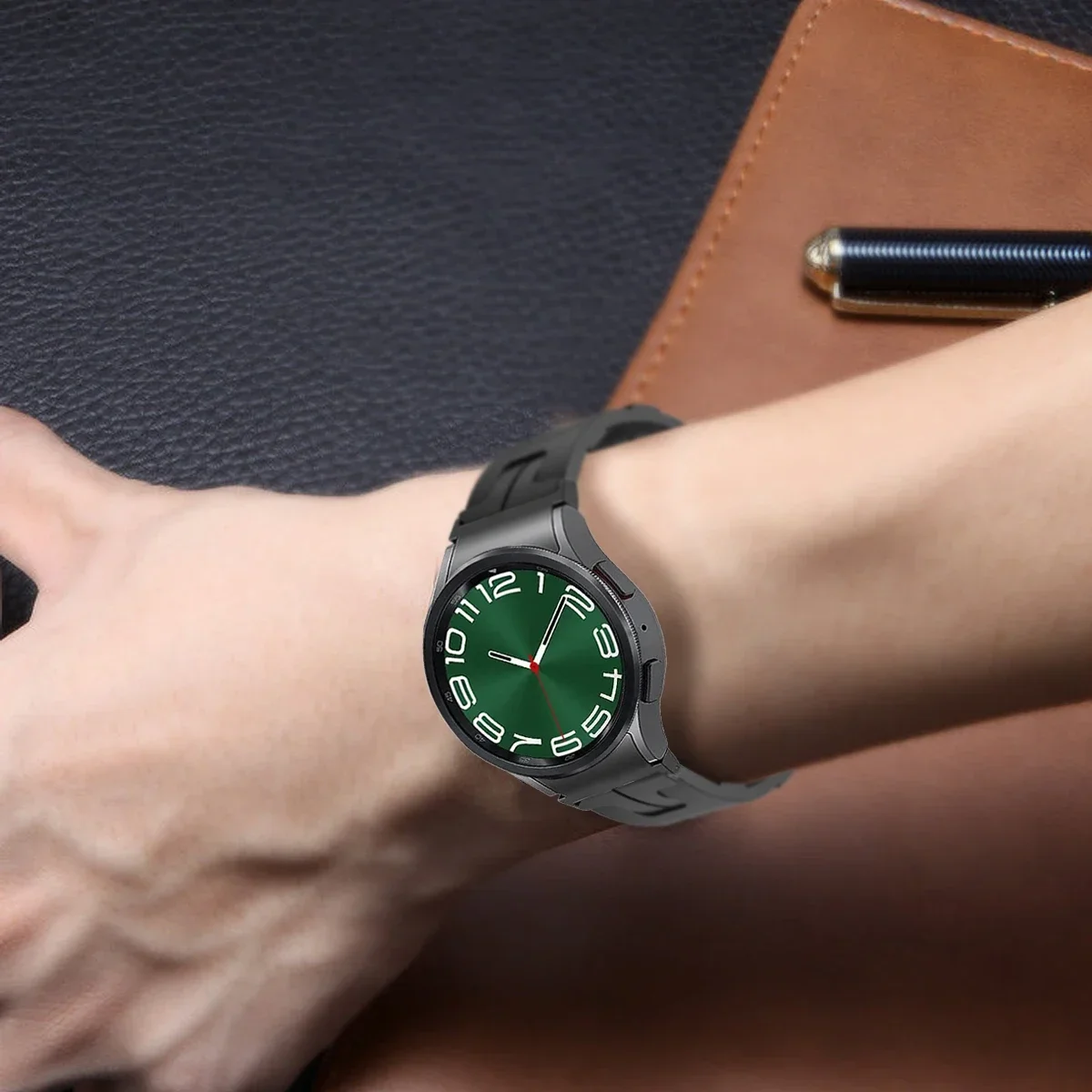 Ремешок силиконовый для Samsung Galaxy Watch 6 Classic, 47/43/6/5/4/40/44 мм