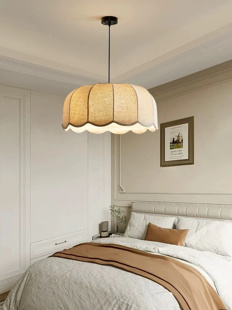 

Japanese Fabric Pendant Light Nordic Lustre Bedroom Loft Restaurant Ceiling Chandelier Decoration Lighting Hanging Lamp Fixtures