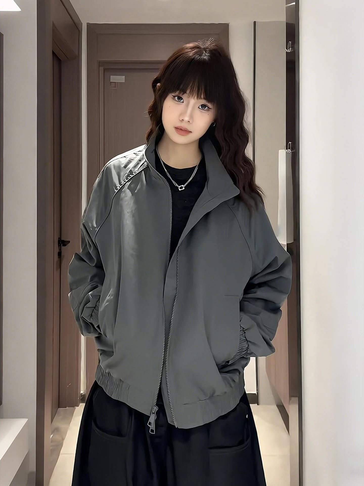 

Мужская куртка Deep ey Tee-Proof с воротником-стойкой, весенняя, в американском пилотском стиле, деконструированная, рабочая, верхняя одежда