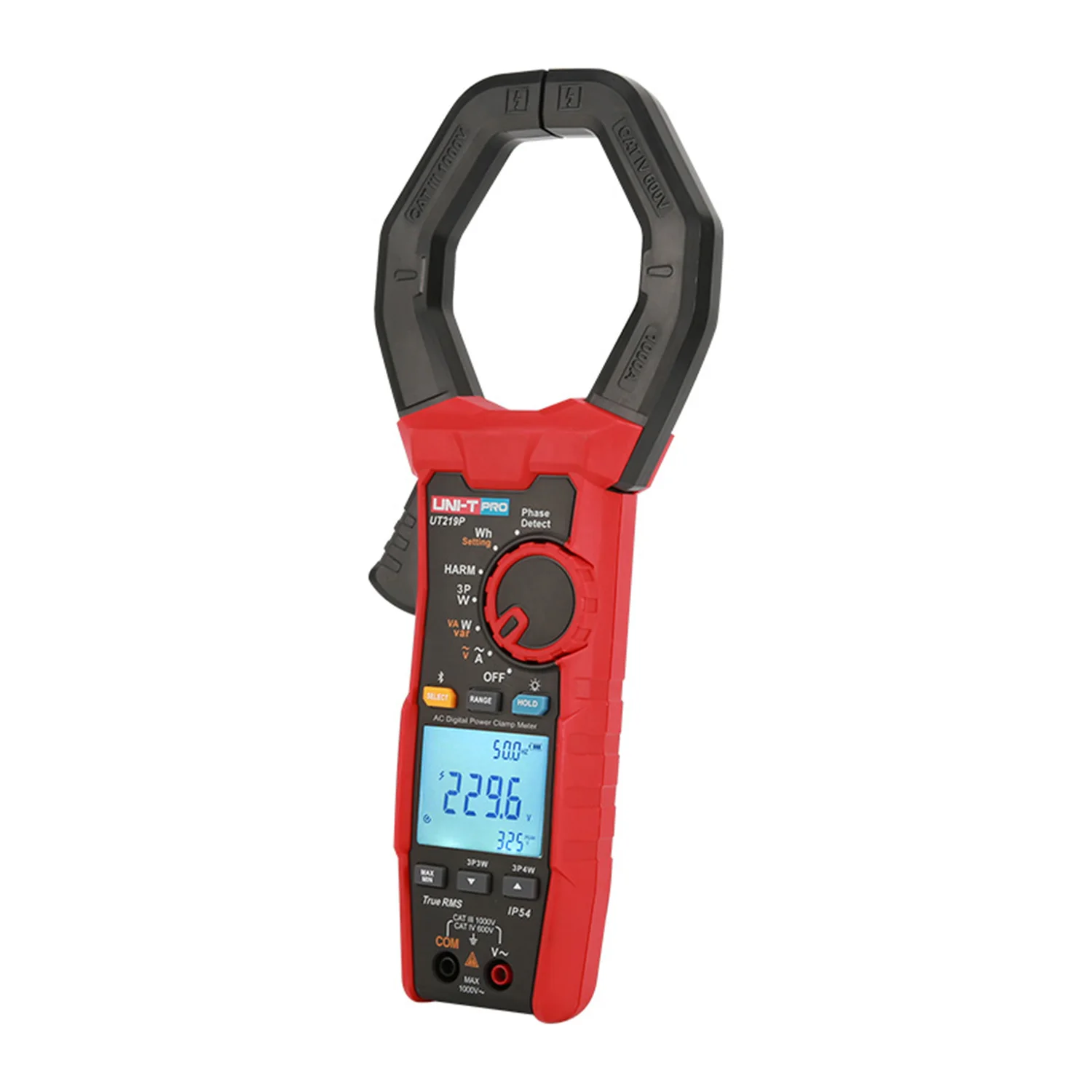 UNI-T UT219P Power and Harmonics Clamp Meter Smart Harmonic Analysis/Phase Angle Current Test,AC Voltage Power Clamp Meter .