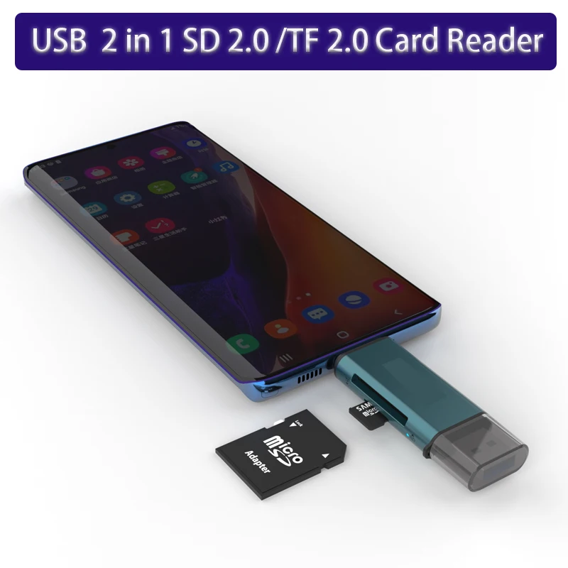 قفص الاتهام محطة التوصيل والتشغيل بطاقة القراءة الفاصل محول لعبة USB Hub USB محول USB 2 في 1 SD/TF قارئ بطاقات تمديد كابل