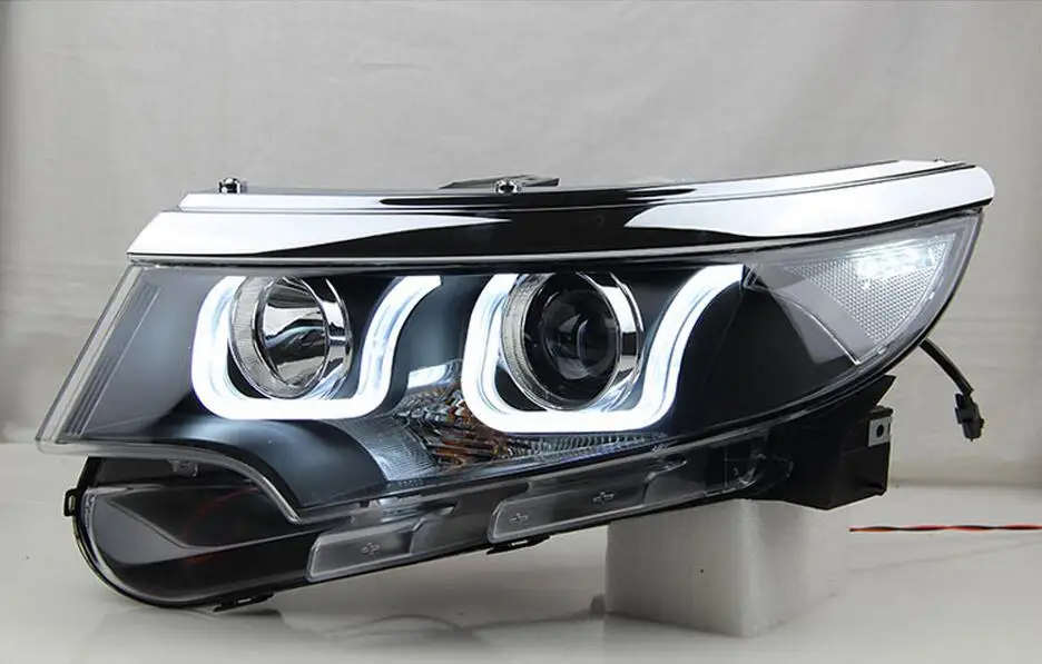 

2pcs Car Styling For Edge Headlight 2012 2013 2014 Edge Led Taillight Escape Head Lamp Drl Projector H7 Hid Bi-Xenon Lens