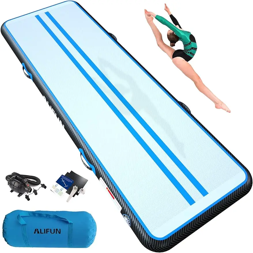 

Inflatable Tumbling Track Mat 6.6ft 10ft 13ft 16ft 20ft 30ft 40ft Length 4/8 Inches Thick 3.3ft/6.6ft Wide Flooring Training