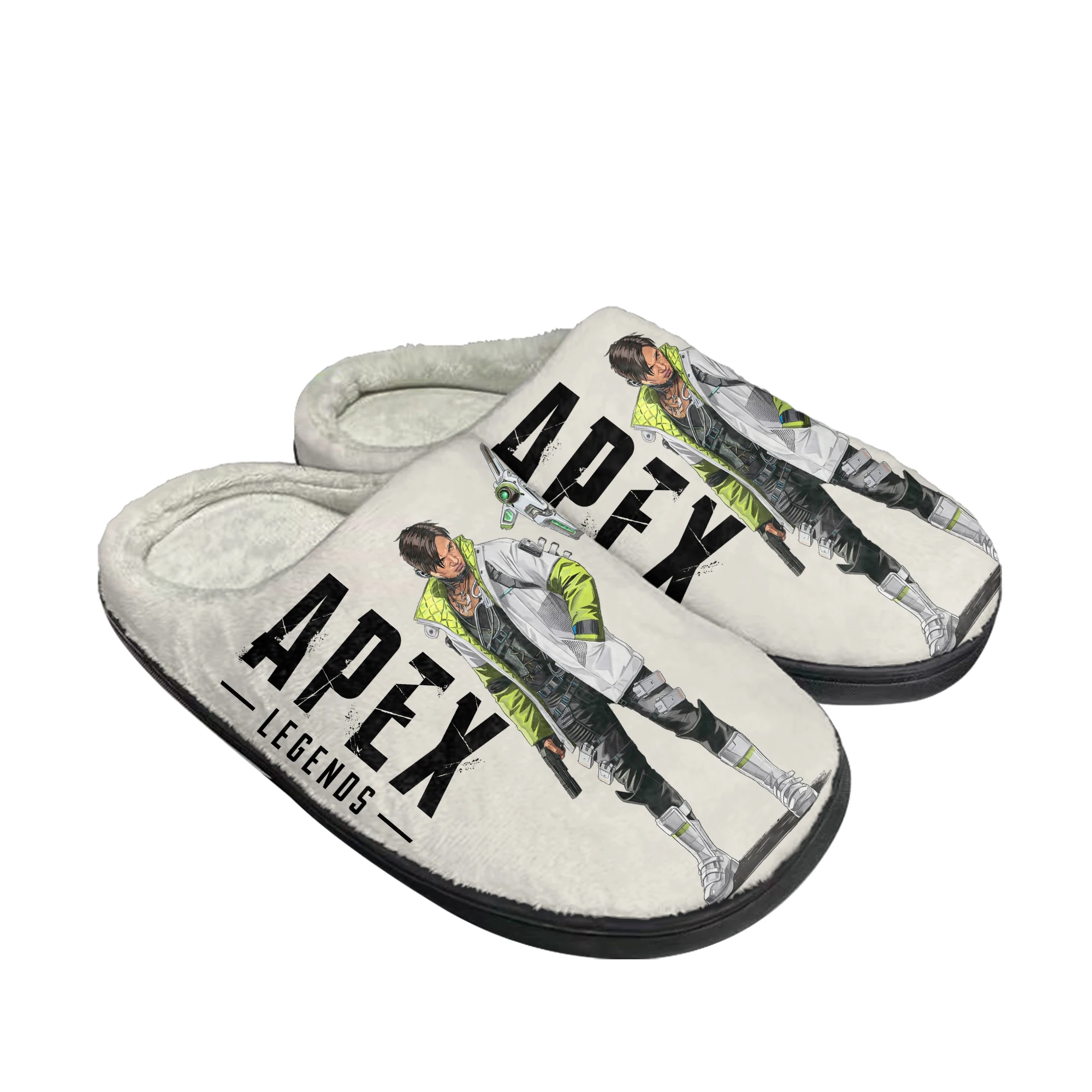 Hot Cartoon Game Apex Legends Crypto Home Cotton Slippers Mens Womens Plush Bedroom Casual Keep Warm Shoes Tailor Made Slipper