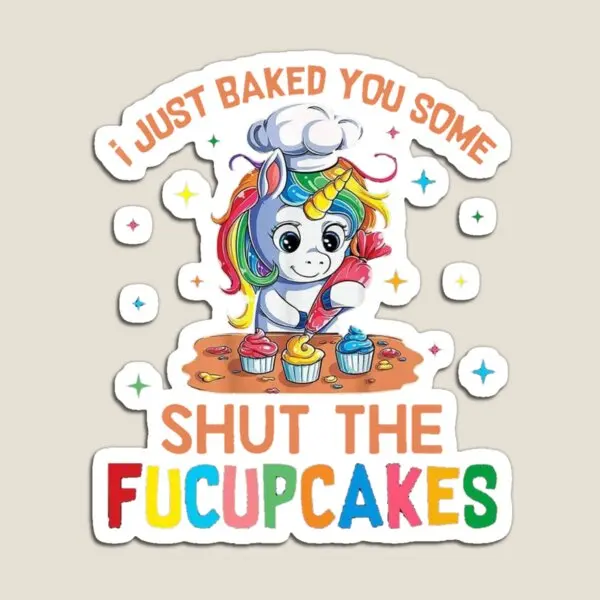 Aimant de réfrigérateur magnétique drôle pour enfants, décor de réfrigérateur, jouet de bébé mignon et drôle, I Just Baked You, Some Shut, Nairobi, Orn