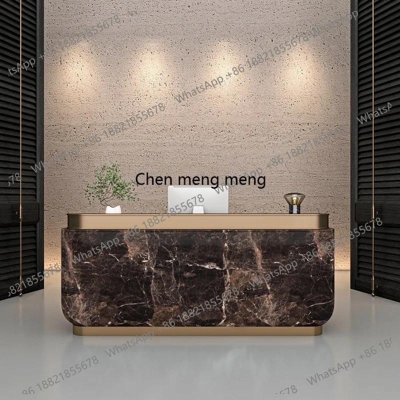 

Стойка ресепшн для отеля, салона красоты, магазина класса люкс, итальянская эстетика, прилавок для магазина, офисная мебель