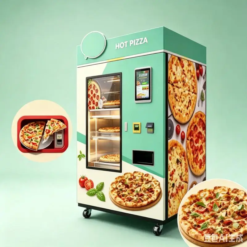 Pizza Vending Machine Customized Touch Screen Automatic Pizza Cooker Self Service Restaurant Food Equipment
