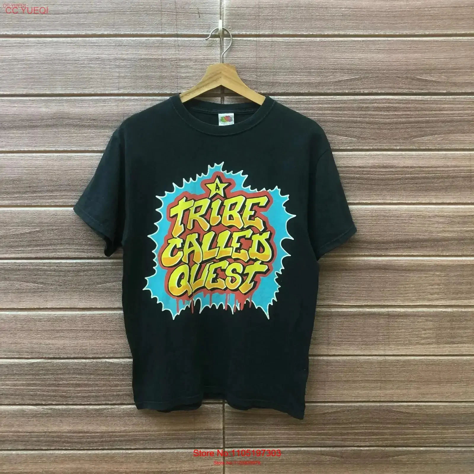 Vintage uma tribo chamada quest t camisa rap gangsta hip hop graffiti o melhor de atcq tamanho m vintage lavado gráfico homme unisex