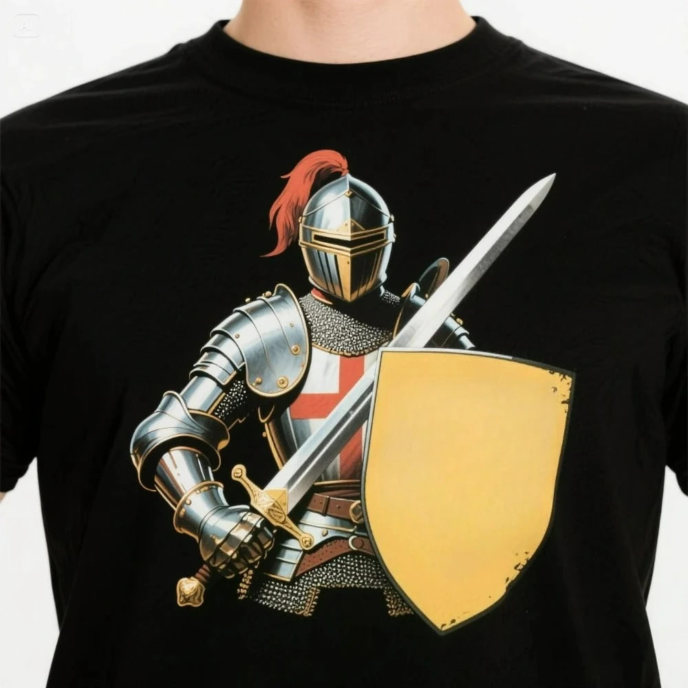 Teutonic Knight  Order of Knights Sword Armor Knight T-Shirt. Summer Cotton Short Sleeve O-Neck Mens T Shirt New S-3XL