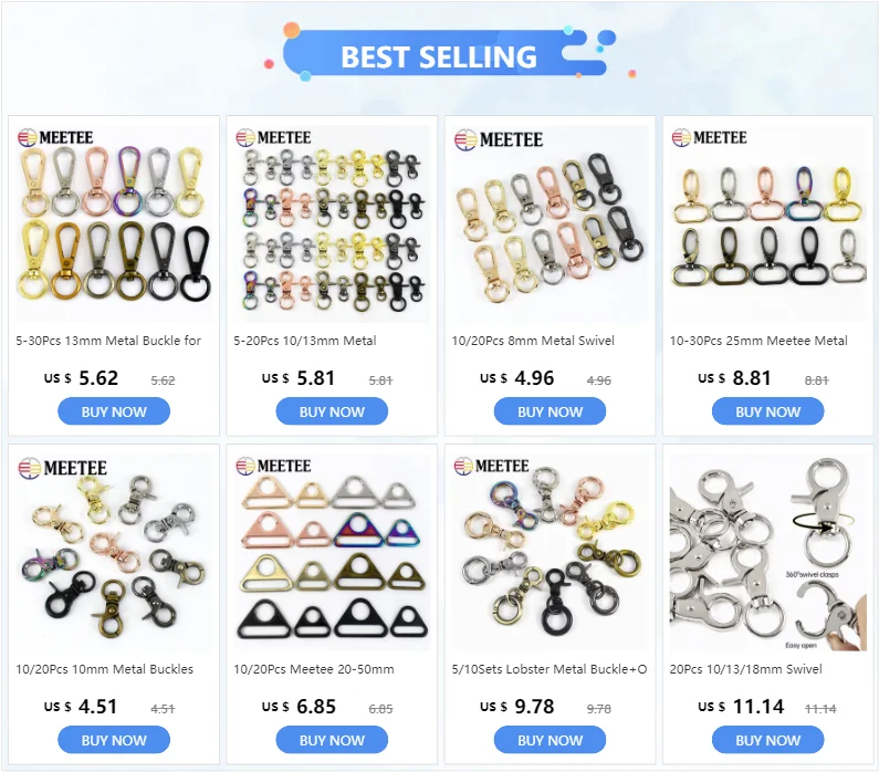 10-30P 13mm Metallschnalle für Taschenriemen Drehverschluss Kleiner Karabiner Federclip Schlüsselanhänger Schnapphaken Gurtband-Hardware-Zubehör – Detail 1