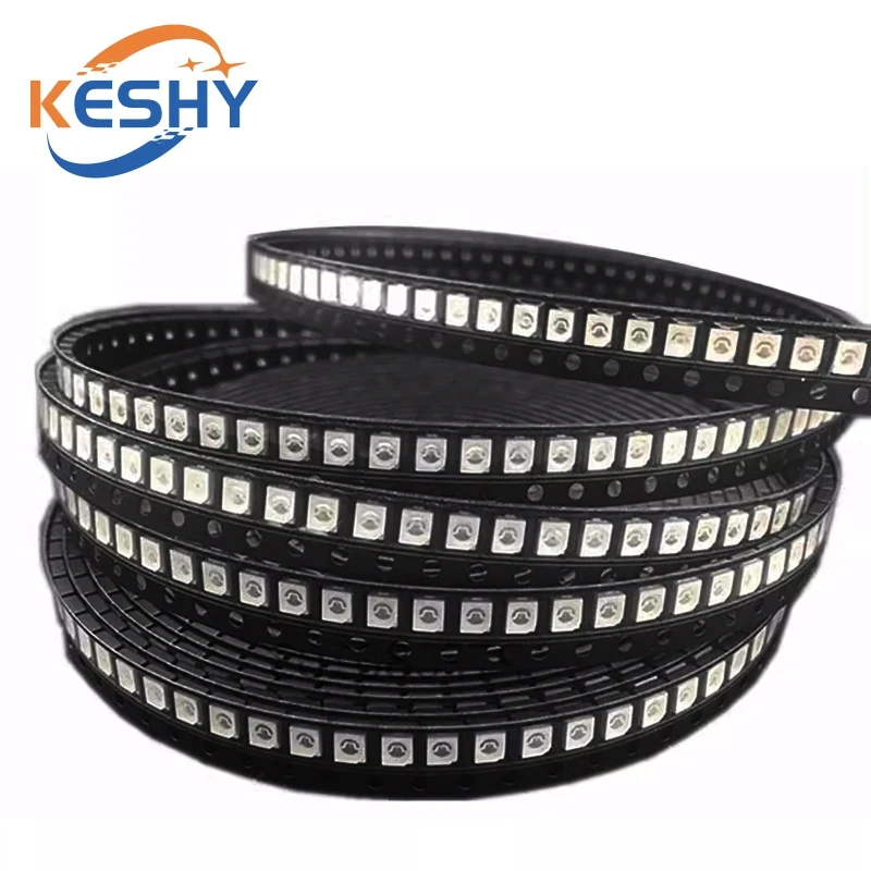 100 ชิ้น/ล็อต SMD LED ไดโอด 3528 1210 ไดโอด SMD LED Diodo ชุดสีเขียวสีแดง WARM White ICE สีฟ้าสีเหลืองสีชมพูสีม่วง-UV สีส้ม RGB