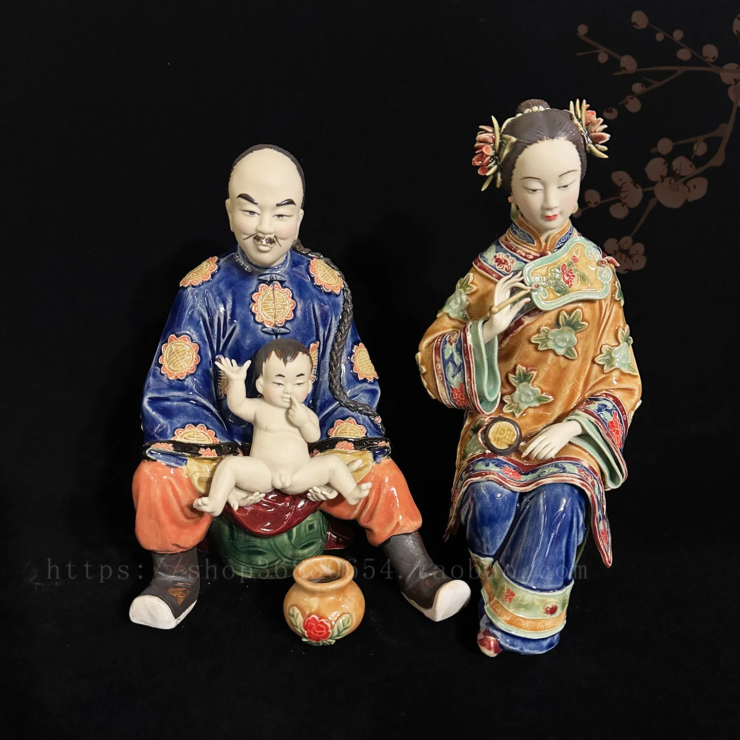 Creative jewelry home furnishings ceramic ornaments living room, Bogu rack ladies happy tonight