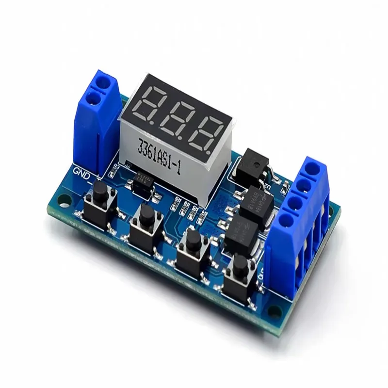5-10PCS Dual MOS LED Digital Time Trigger Cycle Timer Delay Switch  DC 12V 24V Delay Relay Module