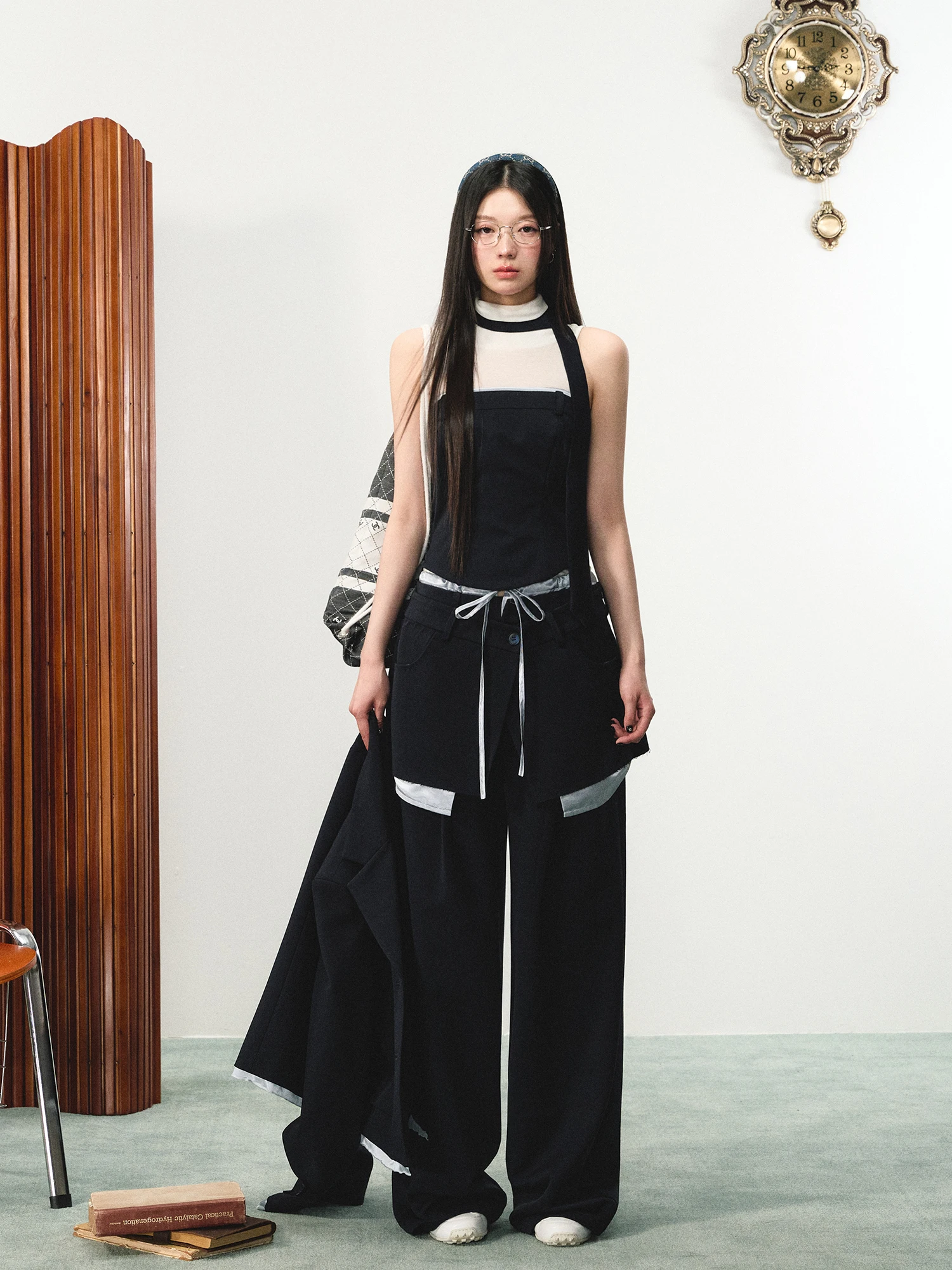 Setelan Kasual Ele - Atasan Tank Top & Celana Wanita Musim Gugur 2024 Pakaian Luar Modis oleh La Lune Du Ciel