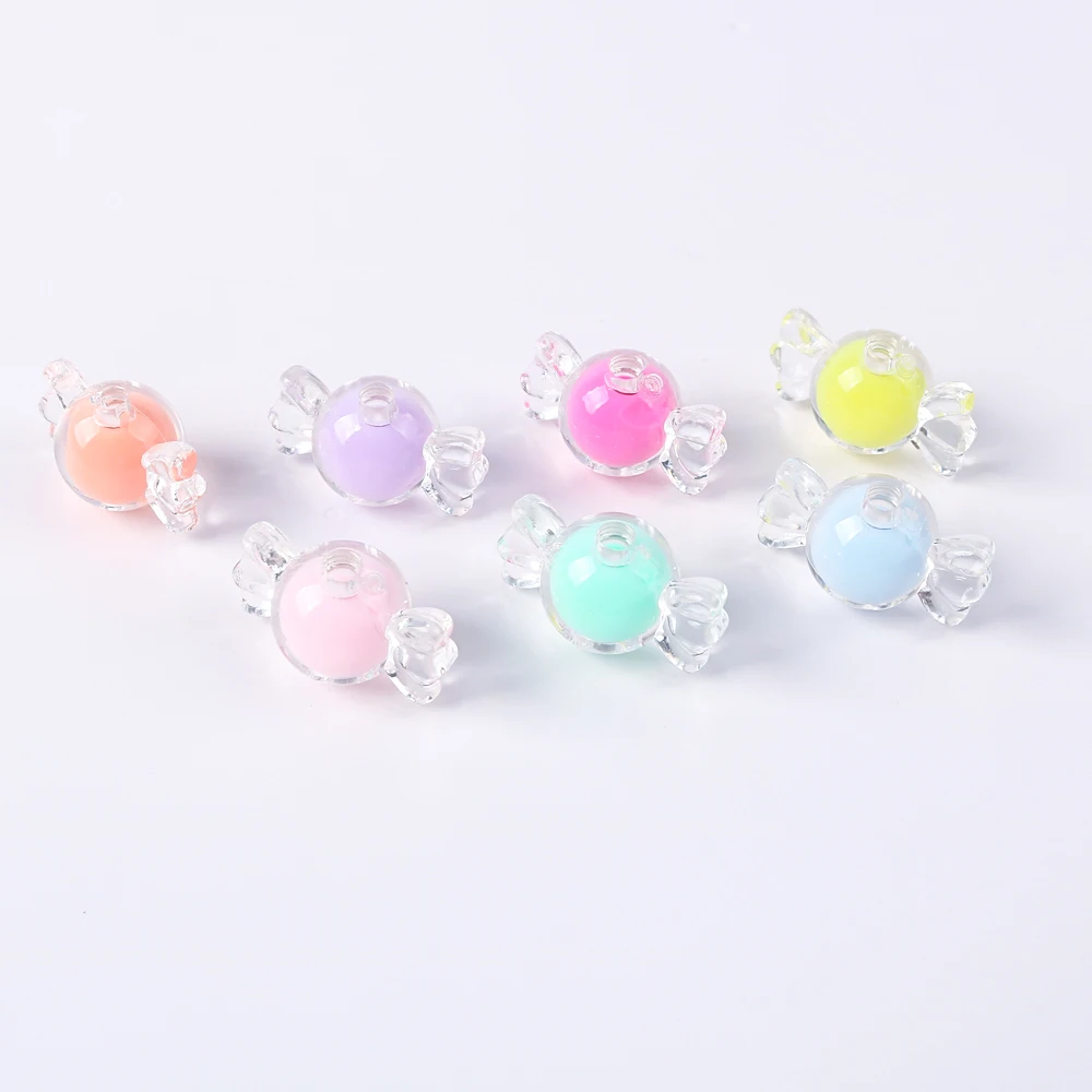 20pcs/lot Acrylic Candy Beads Loose Spacer Beads for Jewelry Making DIY Charms Bracelet Necklace Handmade Accessories