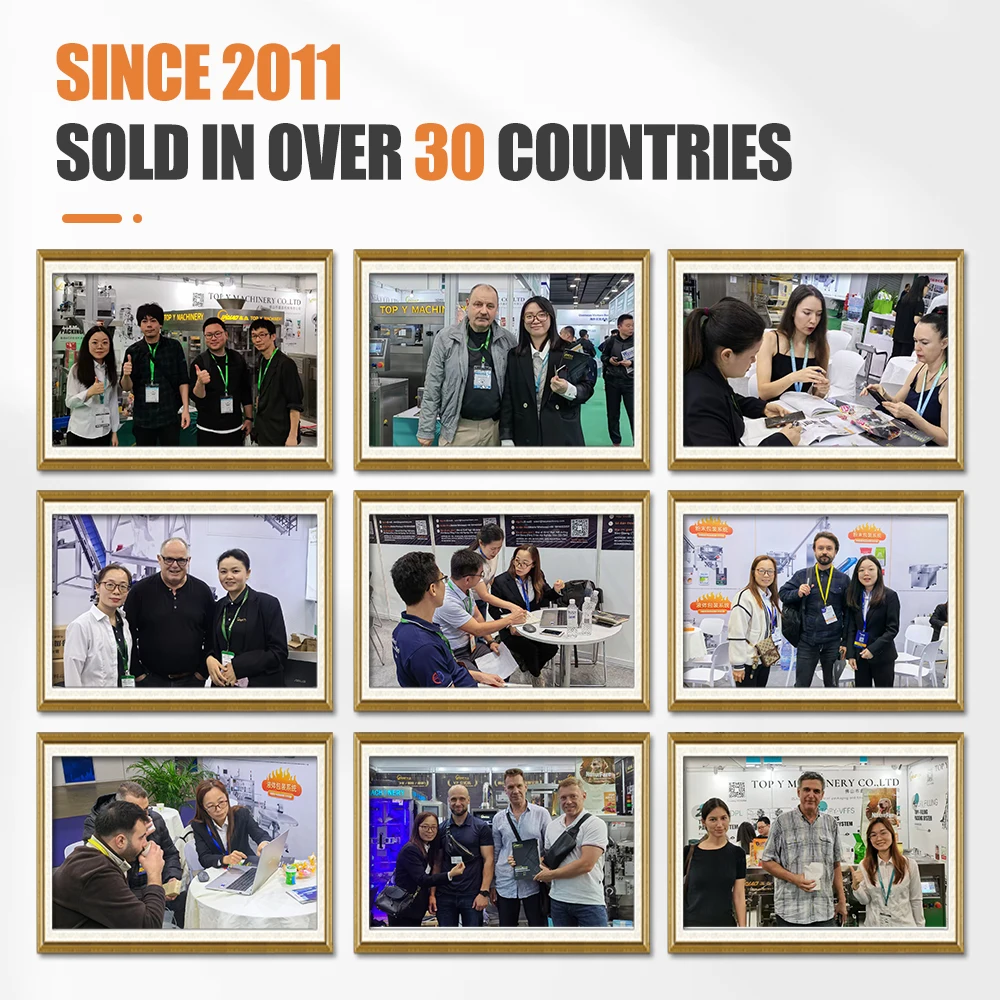 トップY小型ナッツ包装機 幅300mm シングルステーション多機能真空プレメイドドイパック袋包装機