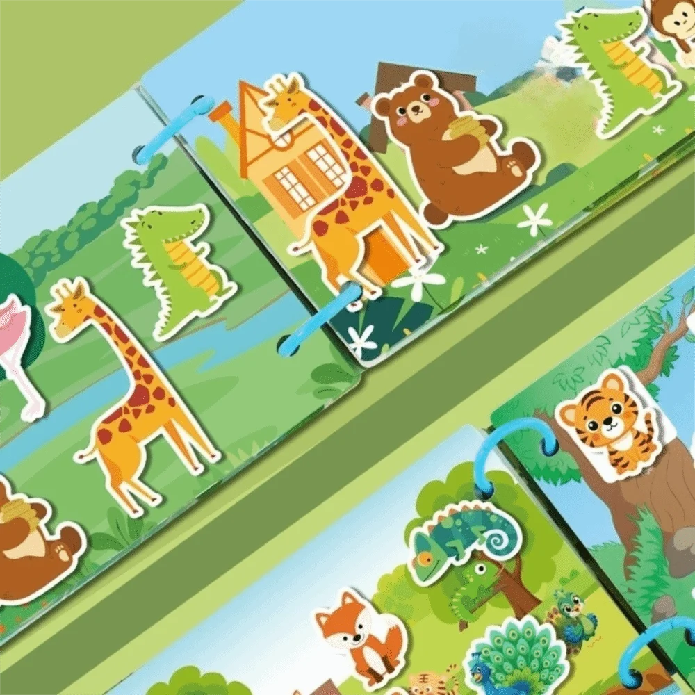 몬테소리 아기 활동북 퍼즐 게임 단어 인식 나의 첫 조용한 책 조기 학습 교육 완구 어린이 장난감