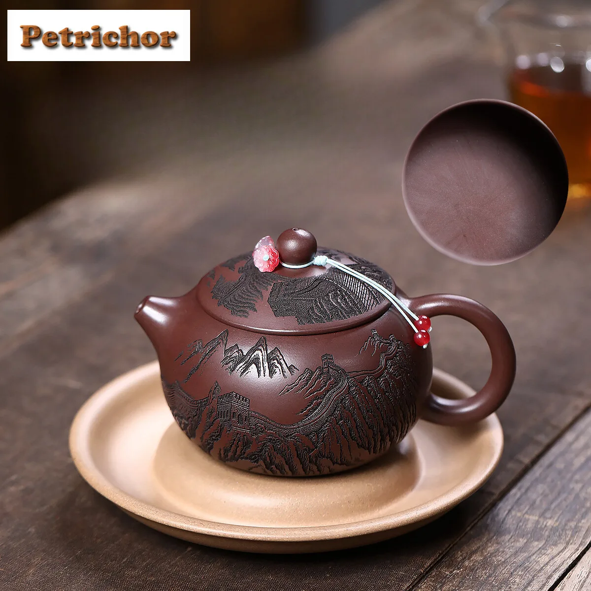 

330ml Vintage Yixing Purple Clay Teapots Handmade Xishi Pot Raw Ore Purple Mud Kettle With Strainer Chinese Zisha Tea Set Cafes