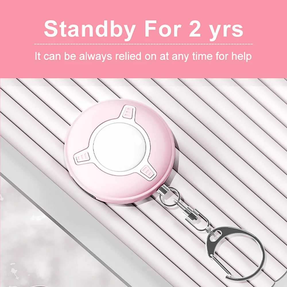 High Frequency Sound 150db Light Tracker Anti Theft Clip on Personal Alarms Pattern Safety Keychain Self Defense Protection