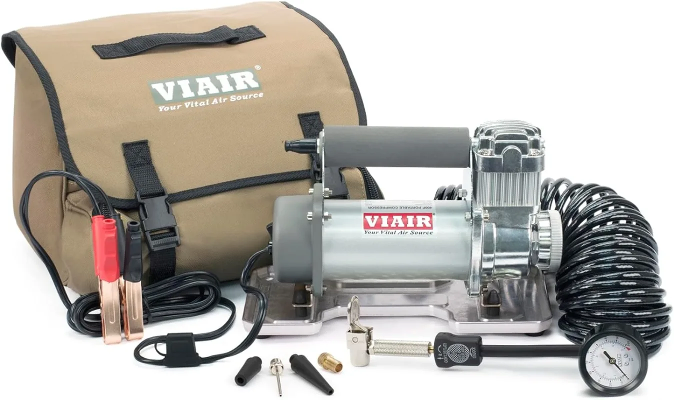 

VIAIR 400P - 40043 Tire Inflator Portable Offroad Air Compressor for Truck & SUV, Portable Heavy Duty 150 PSI, up to 35" Tires