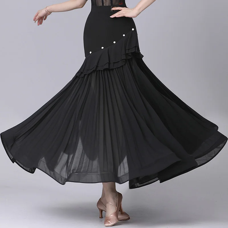 Elegant Ballroom Dance Skirts Costumes  Women Standard Performance 2024 New  Modern  Waltz  Competition  Dancewear Clothes