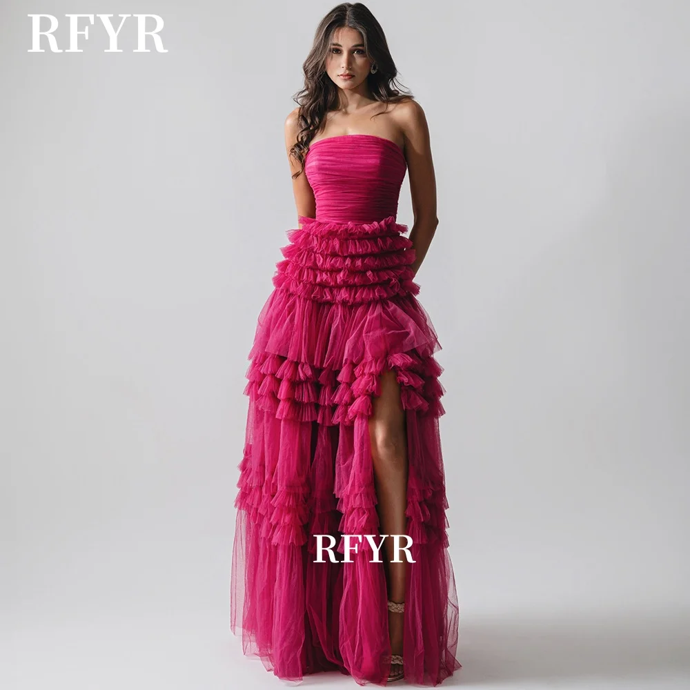 

RFYR платья для выпускного вечера без бретелек трапециевидное вечернее платье многослойное платье для торжественных случаев роскошное бальное платье вечернее платье принцессы по индивидуальному заказу