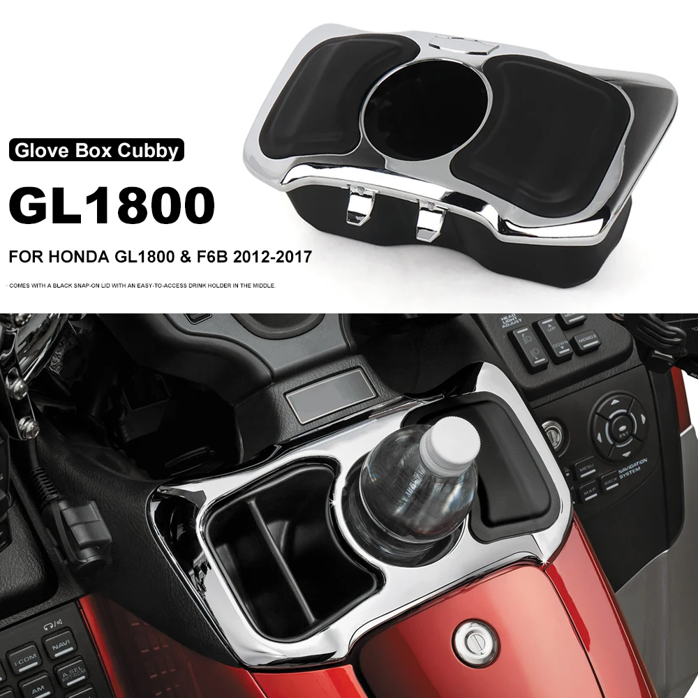 For Honda Goldwing GL1800 GL 1800 F6B 2012-2017 New Motorcycle Accessories Inner Fairing Glove Box Cubby with Drink Cup Holder