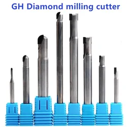 Diamond milling cutter 10mm 12mm  tool  Lengthened Straight Knife proformance router bits reamer