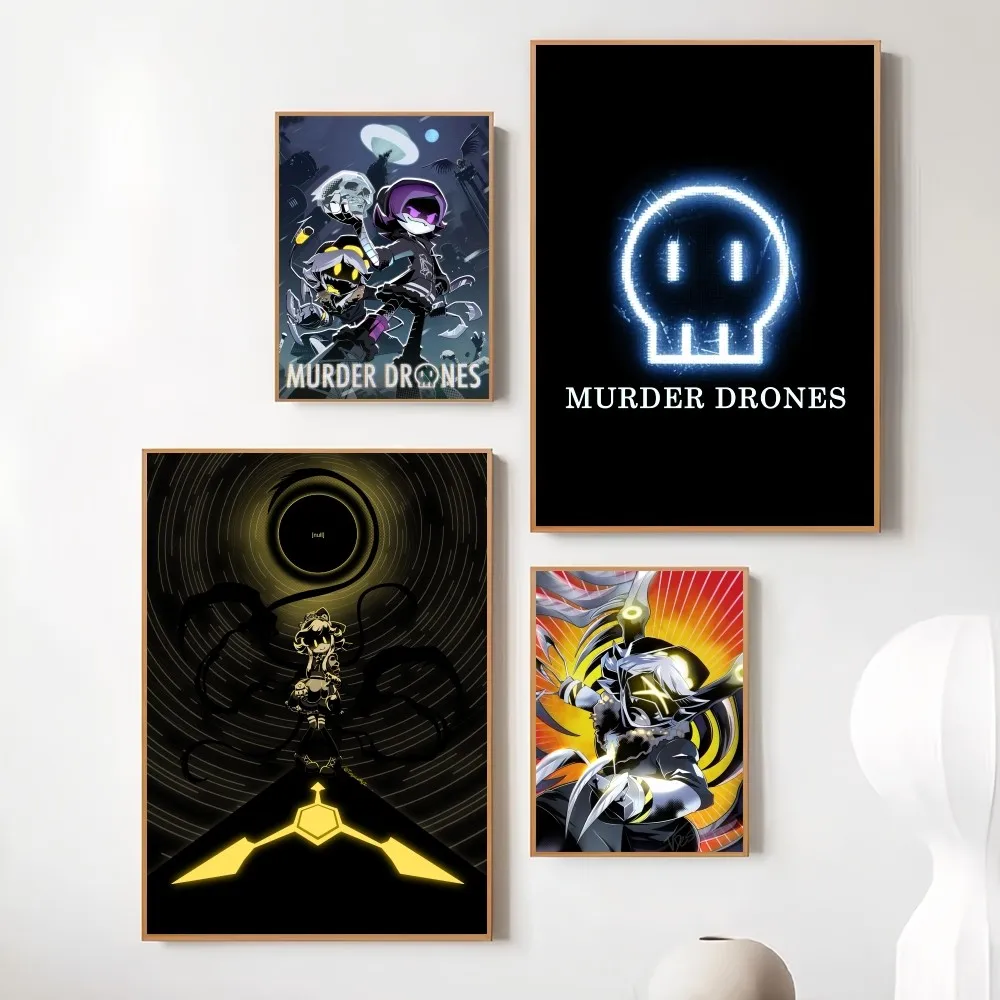 game Murder Drones Poster Prints Wall Painting Bedroom Living Room Decoration Office Home