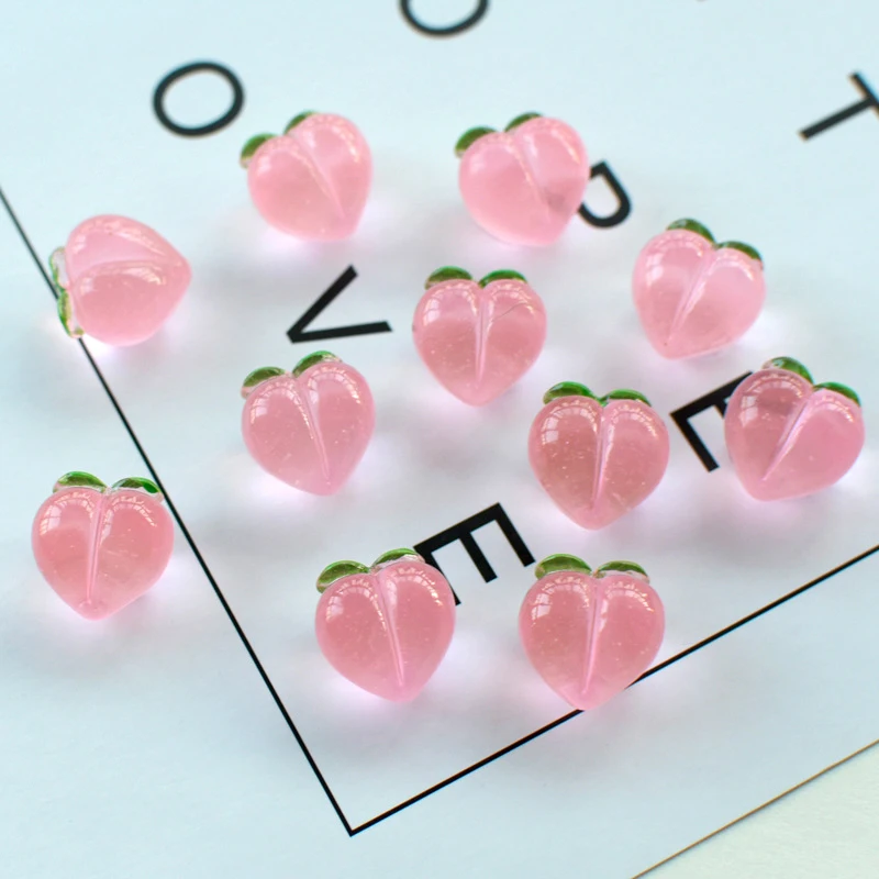 Kawaii Peach Slime Charms Kit Cute DIY Filler Resin Decor Add Ins For Clear Fluffy Cloud Slime Hair Accessories 1/5/10pcs