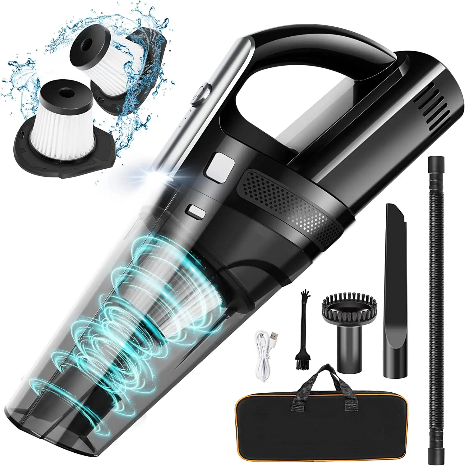Factory-Supplied Cordless Handheld Vacuum Cleaner Portable ABS Wireless Design Business Style Electric Power Source for Cleaning