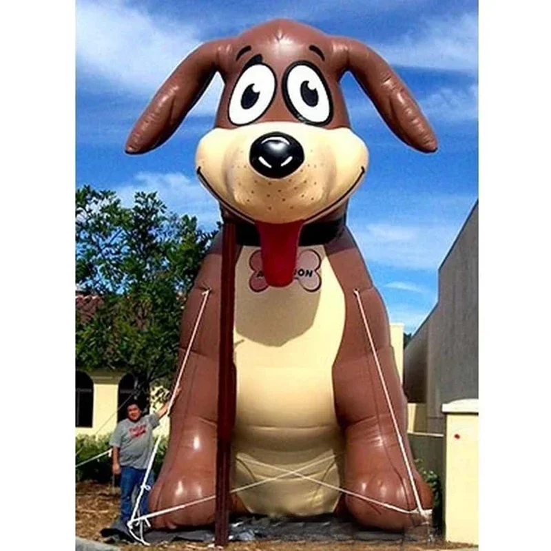 Perro inflable personalizado globo gigante Bulldog Labrador Dachshund pastor alemán Golden Retriever Labrador publicidad al aire libre