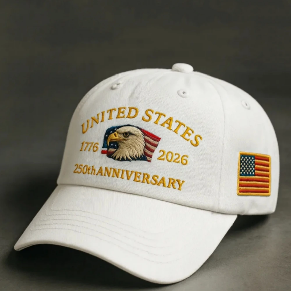 Bald Eagle Cap Comfortable Usa Baseball Cap 250th Anniversary Hat All-Season Patriotic Baseball Cap For Summer Family Headwear